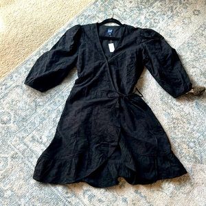 Gap Wrap Eyelet Lace Dress size L Tall